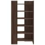 Schuhschrank aus braunem Eichen-Ingenieurholz, 52x37,5x100 cm. von , Schuhregale und Schuhorganisatoren - Ref: Foro24-848450,...