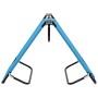 Tumbona plegable de acero azul turquesa de vidaXL, Tumbonas - Ref: Foro24-310348, Precio: 75,50 €