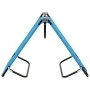 Tumbona plegable de acero azul turquesa de vidaXL, Tumbonas - Ref: Foro24-310348, Precio: 74,23 €, Descuento: %