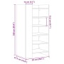 Mueble zapatero madera de ingenería marrón roble 52x37,5x100 cm by , Shoe racks and shoe organizers - Ref: Foro24-848450, Pri...