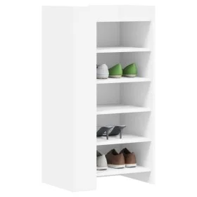 Mueble zapatero madera de ingeniería blanco 52x37,5x100 cm by , Shoe racks and shoe organizers - Ref: Foro24-848444, Price: 6...