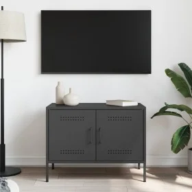Mueble de TV acero negro 68x39x50,5 cm von , TV-Möbel - Ref: Foro24-842934, Preis: 73,92 €, Rabatt: %