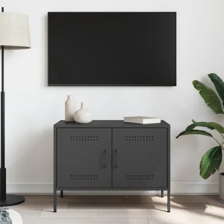 Mueble de TV acero negro 68x39x50,5 cm von , TV-Möbel - Ref: Foro24-842934, Preis: 73,89 €, Rabatt: %