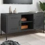 Mueble para TV de acero negro 100,5x39x50,5 cm de , Muebles TV - Ref: Foro24-842988, Precio: 91,62 €, Descuento: %
