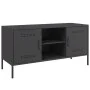 Mueble para TV de acero negro 100,5x39x50,5 cm de , Muebles TV - Ref: Foro24-842988, Precio: 91,62 €, Descuento: %