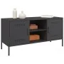 Mueble para TV de acero negro 100,5x39x50,5 cm de , Muebles TV - Ref: Foro24-842988, Precio: 91,62 €, Descuento: %
