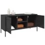 Mueble para TV de acero negro 100,5x39x50,5 cm de , Muebles TV - Ref: Foro24-842988, Precio: 91,62 €, Descuento: %