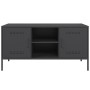 Mueble para TV de acero negro 100,5x39x50,5 cm von , TV-Möbel - Ref: Foro24-842988, Preis: 92,67 €, Rabatt: %