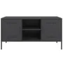 Mueble para TV de acero negro 100,5x39x50,5 cm de , Muebles TV - Ref: Foro24-842988, Precio: 91,62 €, Descuento: %