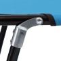 Tumbona plegable de acero azul turquesa de vidaXL, Tumbonas - Ref: Foro24-310348, Precio: 75,50 €