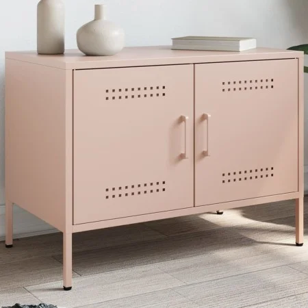 Mueble de TV acero rosa 68x39x50,5 cm by , TV Furniture - Ref: Foro24-842936, Price: 78,03 €, Discount: %