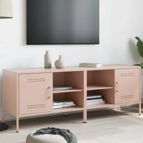 Muebles de TV 2 piezas acero rosa 68x39x50,5 cm von , TV-Möbel - Ref: Foro24-842997, Preis: 135,29 €, Rabatt: %
