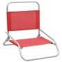 Sillas de playa plegables 2 unidades tela rojo de vidaXL, Sillas de jardín - Ref: Foro24-310367, Precio: 70,97 €, Descuento: %