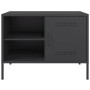 Muebles de TV 2 piezas acero negro 68x39x50,5 cm von , TV-Möbel - Ref: Foro24-842995, Preis: 129,36 €, Rabatt: %