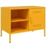 Mueble de TV de acero amarillo mostaza 68x39x50,5 cm de , Muebles TV - Ref: Foro24-843000, Precio: 75,31 €, Descuento: %