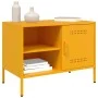 Mueble de TV de acero amarillo mostaza 68x39x50,5 cm de , Muebles TV - Ref: Foro24-843000, Precio: 75,31 €, Descuento: %