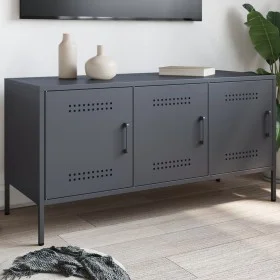 Mueble de TV de acero gris antracita 100,5x39x50,5 cm de , Muebles TV - Ref: Foro24-842948, Precio: 98,53 €, Descuento: %