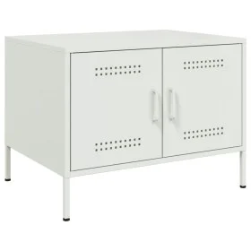 Mesa de centro acero blanco 68x50x50,5 cm by , Coffee table - Ref: Foro24-843035, Price: 76,04 €, Discount: %