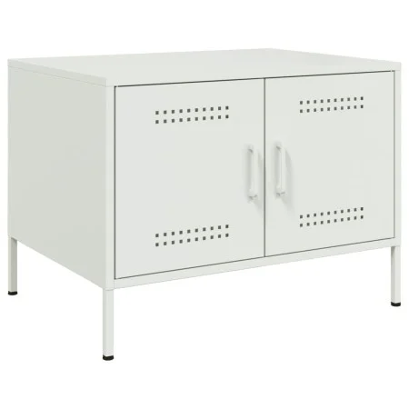Mesa de centro acero blanco 68x50x50,5 cm by , Coffee table - Ref: Foro24-843035, Price: 76,04 €, Discount: %