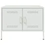 Mesa de centro acero blanco 68x50x50,5 cm by , Coffee table - Ref: Foro24-843035, Price: 76,04 €, Discount: %