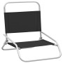 Klappbare Strandkörbe 2 Einheiten aus schwarzem Stoff von vidaXL, Gartenstühle - Ref: Foro24-310366, Preis: 72,24 €, Rabatt: %