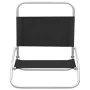 Sillas de playa plegables 2 unidades tela negras de vidaXL, Sillas de jardín - Ref: Foro24-310366, Precio: 70,97 €, Descuento: %