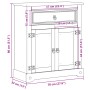 Massivholz-Badezimmerschrank Corona aus Kiefer 70x33x80 cm. von , Badezimmermöbel - Ref: Foro24-4013404, Preis: 118,39 €, Rab...