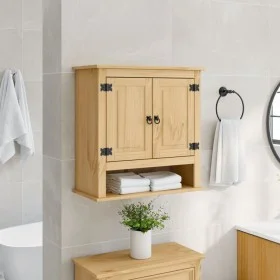Badezimmerschrank Corona aus massivem Kiefernholz 70x33x71,5 cm von , Badezimmermöbel - Ref: Foro24-4013406, Preis: 116,29 €,...
