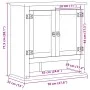 Badezimmerschrank Corona aus massivem Kiefernholz 70x33x71,5 cm von , Badezimmermöbel - Ref: Foro24-4013406, Preis: 116,29 €,...