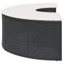 Gartenhocker mit schwarzem Kunststoff-Rattankissen von , Hocker für den Außenbereich - Ref: Foro24-369087, Preis: 147,50 €, R...