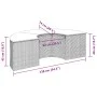 Gartenhocker mit schwarzem Kunststoff-Rattankissen von , Hocker für den Außenbereich - Ref: Foro24-369087, Preis: 147,50 €, R...