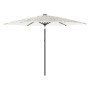Sombrilla de jardín con poste de acero blanca 288x288x225 cm de , Sombrillas - Ref: Foro24-4005108, Precio: 81,00 €