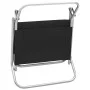 Klappbare Strandkörbe 2 Einheiten aus schwarzem Stoff von vidaXL, Gartenstühle - Ref: Foro24-310366, Preis: 70,97 €, Rabatt: %