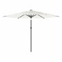 Sombrilla de jardín con poste de acero blanca 288x288x225 cm by , Umbrellas - Ref: Foro24-4005108, Price: 90,17 €, Discount: %