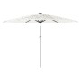 Sombrilla de jardín con poste de acero blanca 288x288x225 cm by , Umbrellas - Ref: Foro24-4005108, Price: 90,17 €, Discount: %