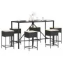 Juego de bar de jardín de 7 piezas con cojines ratán PE marrón by , Garden sets - Ref: Foro24-3261472, Price: 387,15 €, Disco...