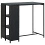 Juego de bar de jardín de 5 piezas con cojines ratán PE negro by , Garden sets - Ref: Foro24-3261493, Price: 305,72 €, Discou...