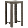 Juego de bar de jardín de 5 piezas con cojines ratán PE gris by , Garden sets - Ref: Foro24-3261451, Price: 296,73 €, Discoun...