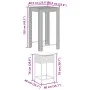 Juego de bar de jardín de 5 piezas con cojines ratán PE gris by , Garden sets - Ref: Foro24-3261451, Price: 296,53 €, Discoun...