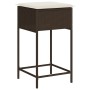 Juego de bar de jardín de 5 piezas con cojines ratán PE marrón by , Garden sets - Ref: Foro24-3261485, Price: 411,94 €, Disco...