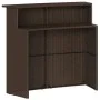 5-teiliges Gartenset mit braunen PE-Rattan-Kissen. von , Gartensets - Ref: Foro24-3261485, Preis: 411,94 €, Rabatt: %