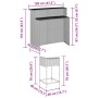 Juego de bar de jardín de 5 piezas con cojines ratán PE marrón by , Garden sets - Ref: Foro24-3261485, Price: 411,94 €, Disco...