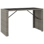 Juego de bar de jardín 9 piezas con cojines ratán PE gris by , Garden sets - Ref: Foro24-3261514, Price: 560,81 €, Discount: %