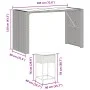 9-teiliges Gartenset für die Bar mit grauen PE-Rattan-Kissen. von , Gartensets - Ref: Foro24-3261514, Preis: 551,72 €, Rabatt: %