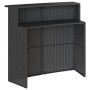 Juego de bar de jardín de 5 piezas con cojines ratán PE negro by , Garden sets - Ref: Foro24-3261487, Price: 399,12 €, Discou...