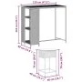Juego de bar de jardín de 5 piezas con cojines ratán PE marrón de , Conjuntos de jardín - Ref: Foro24-3261491, Precio: 320,77...