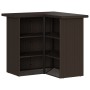 Juego de bar de jardín de 3 piezas con cojines ratán PE marrón de , Conjuntos de jardín - Ref: Foro24-3261500, Precio: 280,73 €