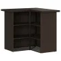 Juego de bar de jardín de 3 piezas con cojines ratán PE marrón by , Garden sets - Ref: Foro24-3261500, Price: 291,26 €, Disco...