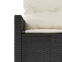 Sofá de jardín semicircular con cojines ratán sintético negro by , Outdoor sofas - Ref: Foro24-3318513, Price: 440,49 €, Disc...