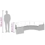 Sofá de jardín semicircular con cojines ratán sintético negro by , Outdoor sofas - Ref: Foro24-3318513, Price: 440,49 €, Disc...